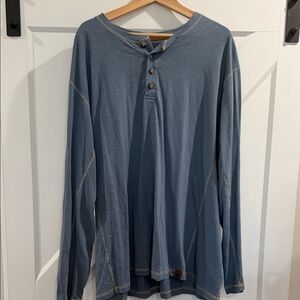 Legendary Whitetails Slate Blue Long Sleeve Henley